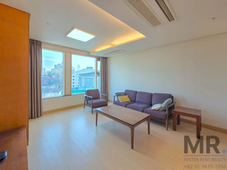 Spacious, furnished living room area